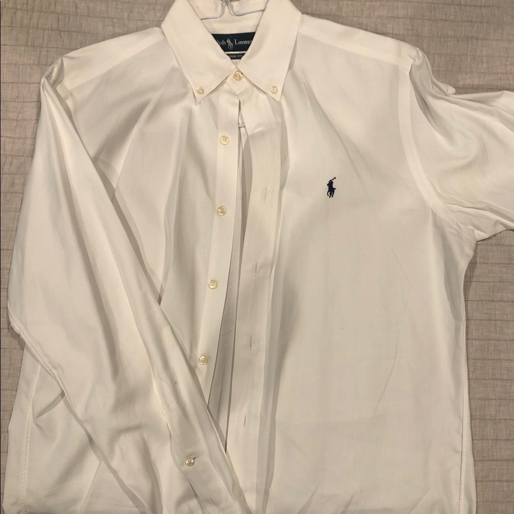 Ralf Lauren polo white buttondown (Large)